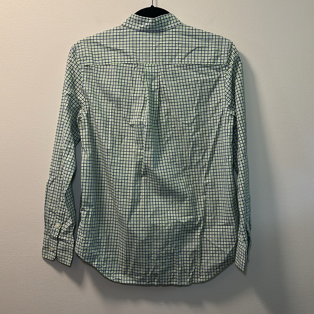 Ralph Lauren Men’s Green & Blue Plaid Oxford Shirt Size L - Picture 5 of 5